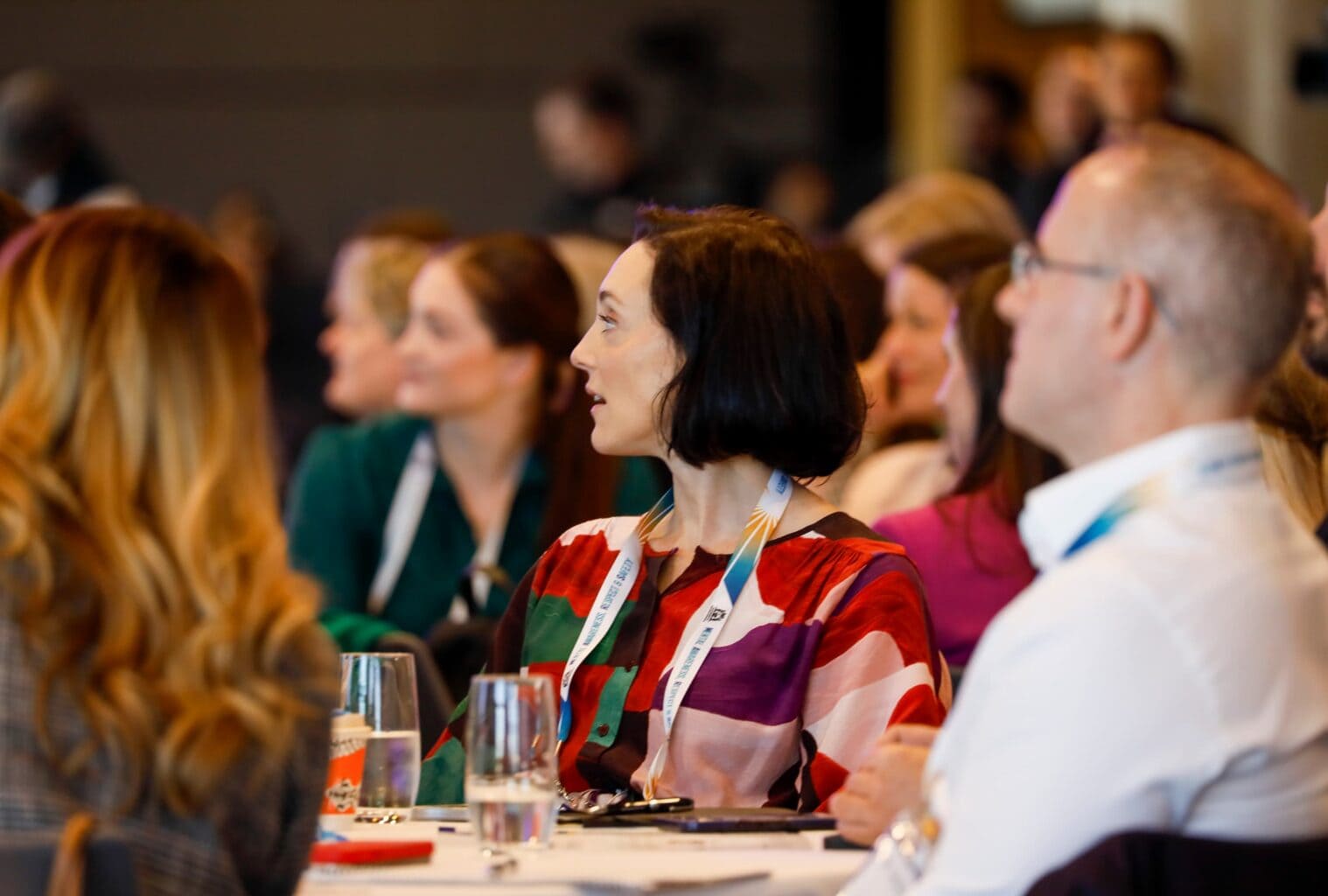 lady listening to an event